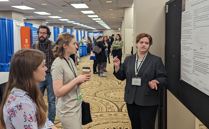 psychology students at conference