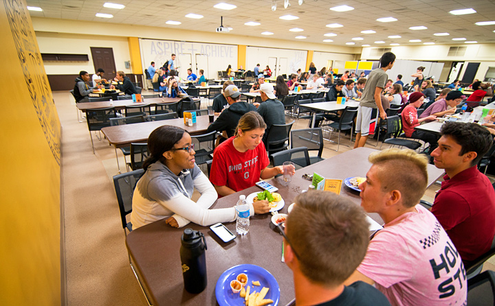 Image of Students in Strosacker Dining Room