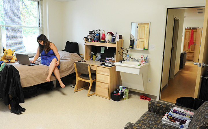 image of student in Davidson room