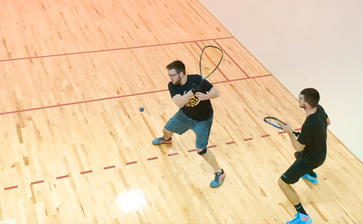 Image of Students Playing Racquetball