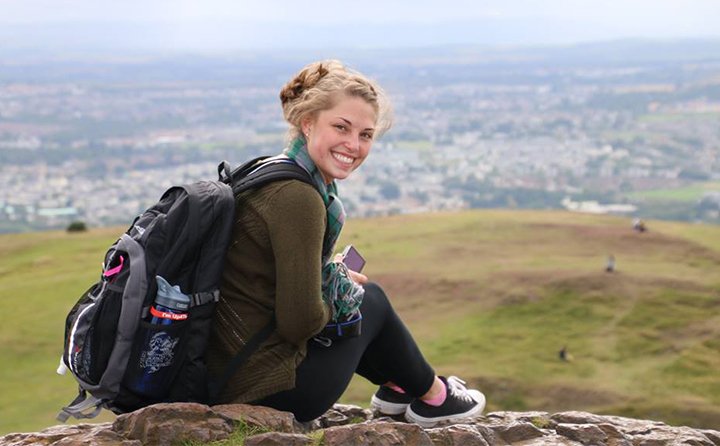 Savanah Craig studies abroad in Scotland